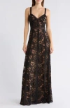 L'agence Avignon Lace Maxi Dress In Black