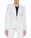 L'agence Lagence Baldwin Denim Blazer In White