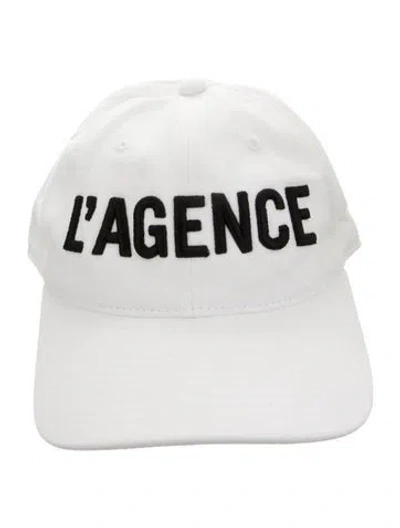 Pre-owned L'agence Baseball Cap In White