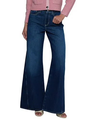 L'agence Beau High-rise T-seam Wide Leg Jean In Blue