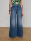 L'agence Beau Wide Leg Jeans In Ortega In Multi