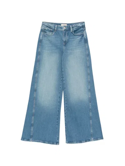 L'agence Beau Wide-leg Jeans In Blue
