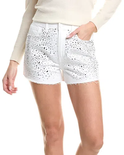 L'agence Beck High-rise Embellished Short In White