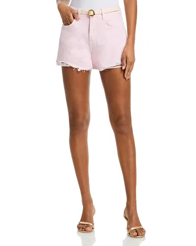 L'agence Beck High Rise Shorts In Pink