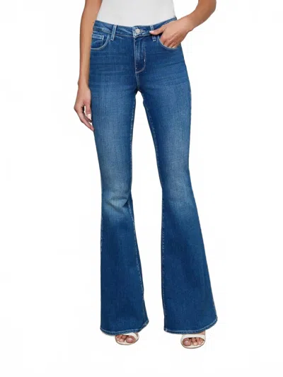 L'agence Bell Flare Jeans In Irvine In Blue