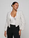 L'agence Belle Oversized Pearl Jacket In White