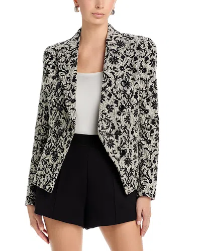 L'agence Bethany Structured Blazer In Gray