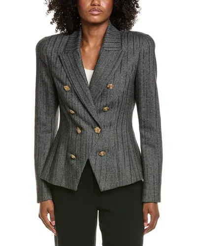 L'AGENCE L’AGENCE BETHANY STRUCTURED WOOL-BLEND BLAZER