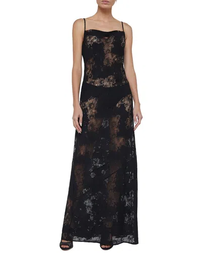 L'agence Bettie Long Dress In Black