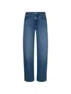 L'agence Bex Stud-embellished Jeans In Blue