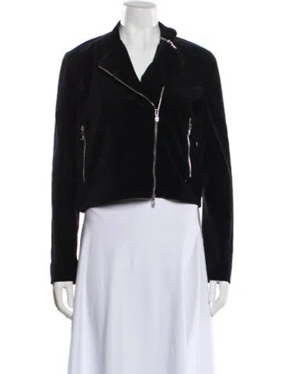 Pre-owned L'agence Biker Jacket In Black