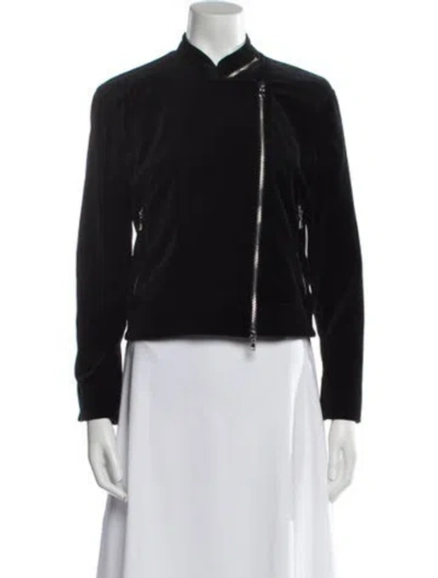 Pre-owned L'agence Biker Jacket In Black