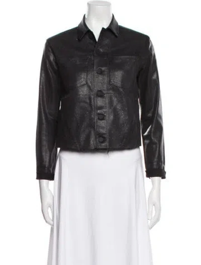 Pre-owned L'agence Biker Jacket In Black
