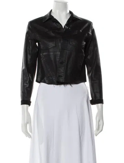 Pre-owned L'agence Biker Jacket In Black