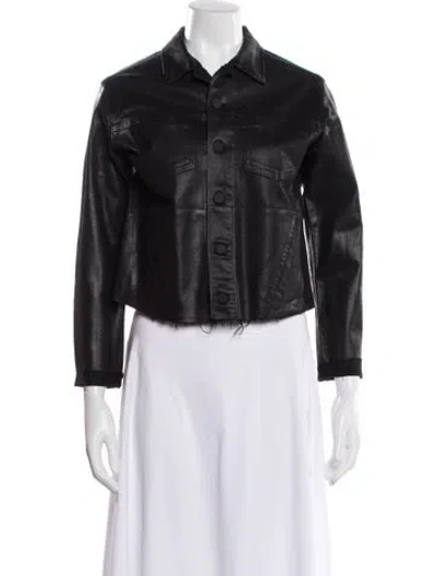 Pre-owned L'agence Biker Jacket In Black