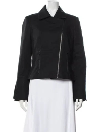 Pre-owned L'agence Biker Jacket In Black