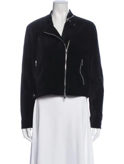 Pre-owned L'agence Biker Jacket In Black