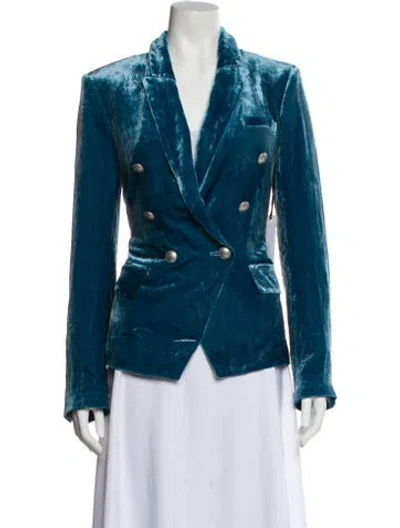 Pre-owned L'agence Biker Jacket In Blue
