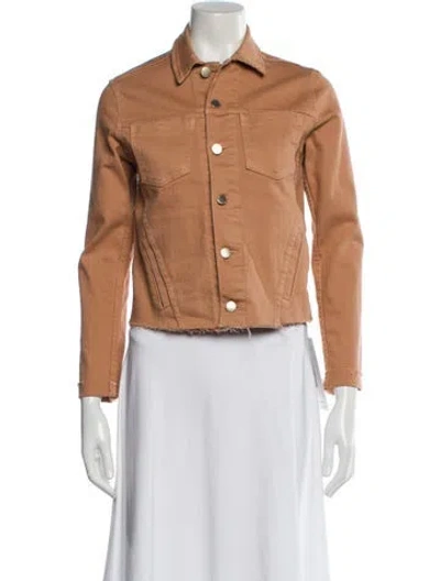 Pre-owned L'agence Biker Jacket In Brown