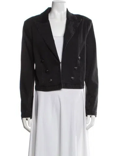 Pre-owned L'agence Biker Jacket In Gray