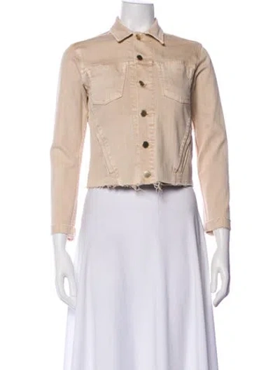 Pre-owned L'agence Biker Jacket In Neutral
