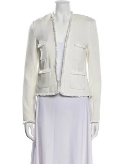 Pre-owned L'agence Biker Jacket In Neutral