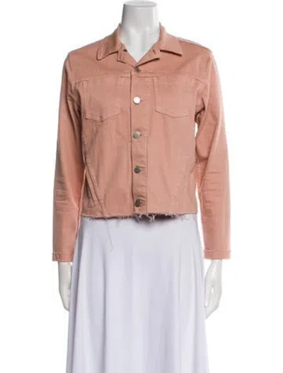 Pre-owned L'agence Biker Jacket In Pink