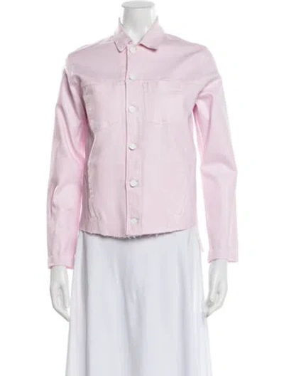 Pre-owned L'agence Biker Jacket In Pink
