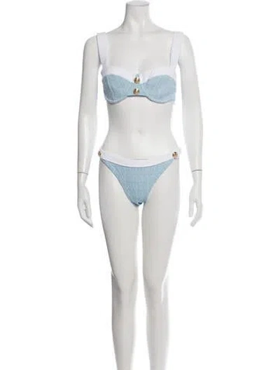 Pre-owned L'agence Bikini W/ Tags In Neutrals