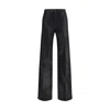 L'agence Black Cotton High-waisted Jean In Black