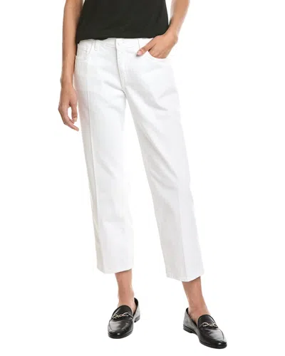 L'agence Blaine Blanc Crop Stovepipe Jean In White