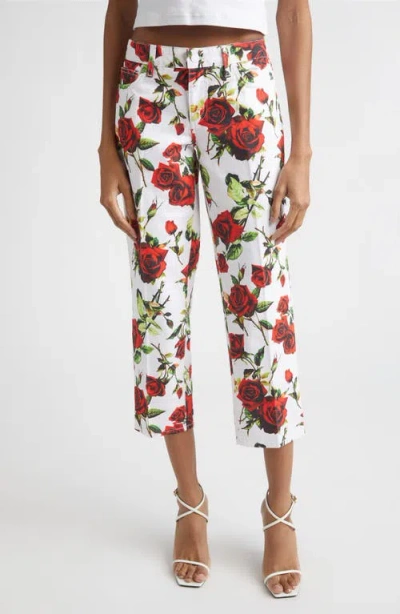 L'agence Blaine Crop Stovepipe Jeans In Multi