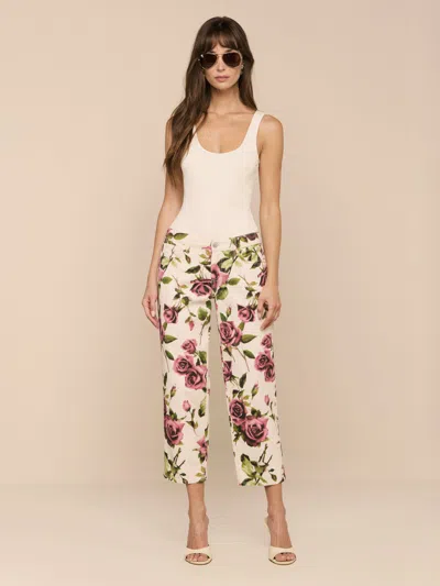 L'agence Blaine Cropped Stovepipe Jean In Multi