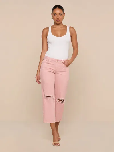 L'agence Blaine Cropped Stovepipe Jean In Pink