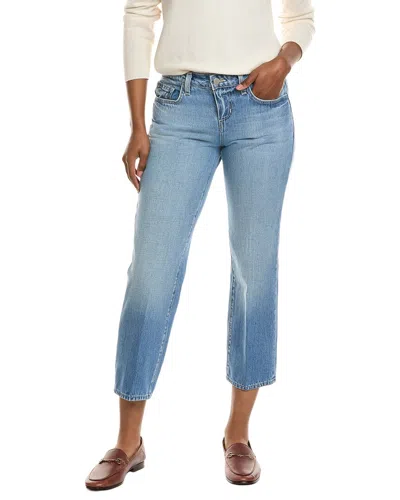 L'agence Blaine Low-rise Crop Stovepipe Jean In Blue