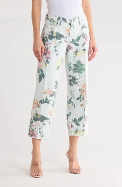 L'agence Blaine Low Rise Crop Stovepipe Jeans In Multi