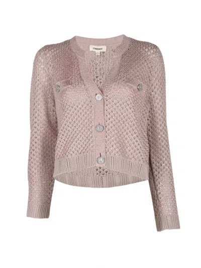 L'agence Blanca Sequin-embellished Cardigan In Neutral