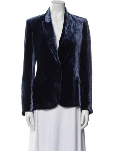 Pre-owned L'agence Blazer In Blue