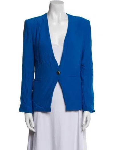Pre-owned L'agence Blazer In Blue
