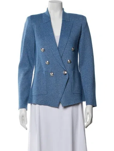 Pre-owned L'agence Blazer In Blue