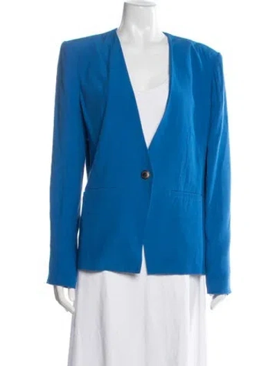 Pre-owned L'agence Blazer In Blue