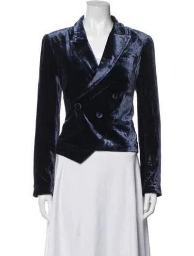Pre-owned L'agence Blazer In Blue