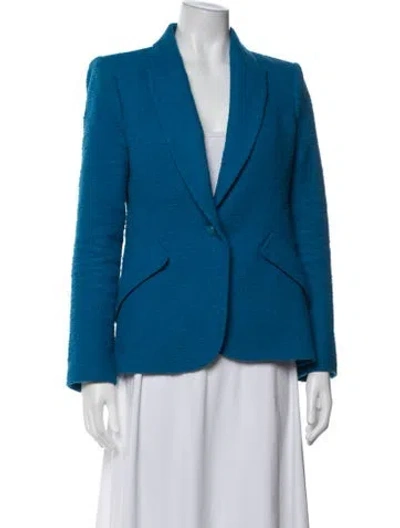 Pre-owned L'agence Blazer In Blue
