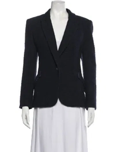Pre-owned L'agence Blazer In Blue