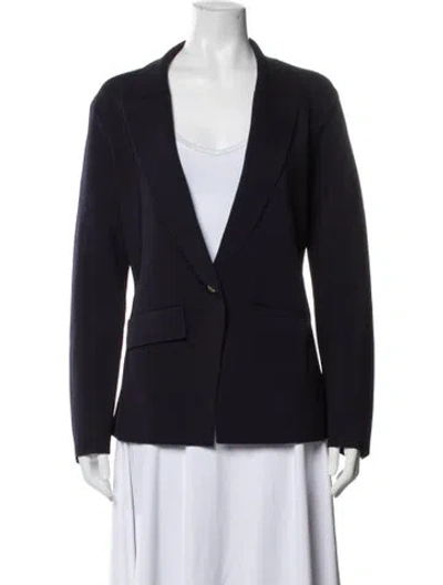 Pre-owned L'agence Blazer In Blue