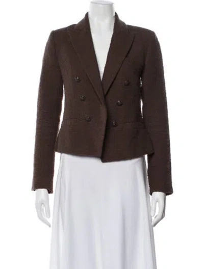 Pre-owned L'agence Blazer In Brown
