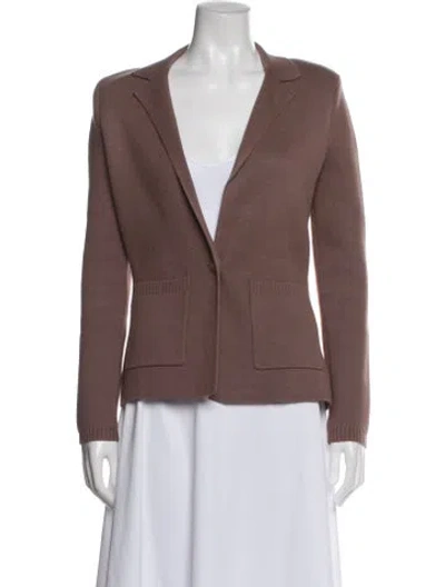 Pre-owned L'agence Blazer In Brown