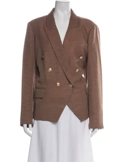 Pre-owned L'agence Blazer In Brown