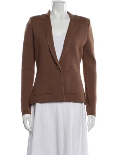 Pre-owned L'agence Blazer In Brown