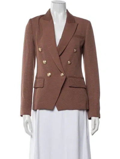 Pre-owned L'agence Blazer In Brown